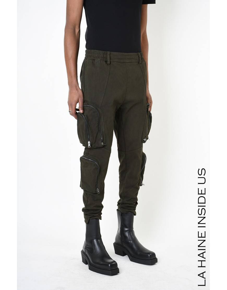 La haine inside us 3B LM190 PANTALONE Verde In Saldo