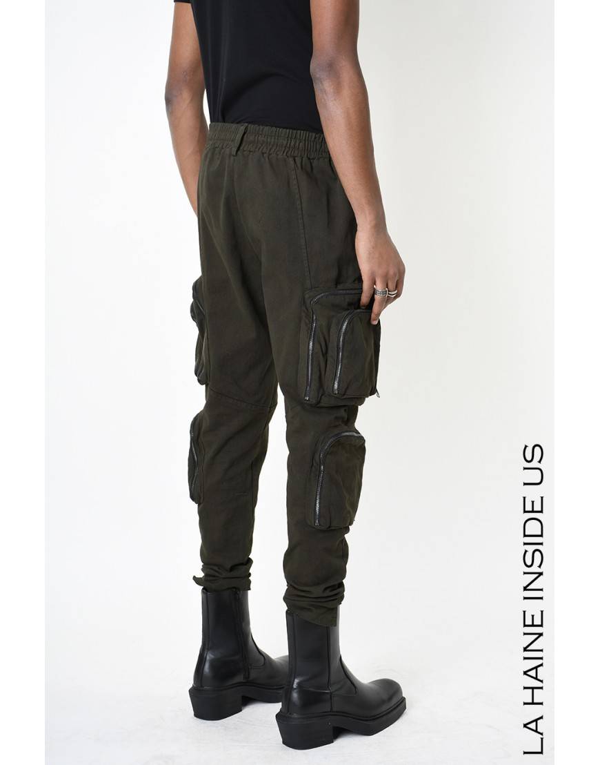 La haine inside us 3B LM190 PANTALONE Verde In Saldo