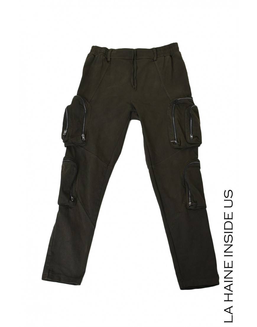 La haine inside us 3B LM190 PANTALONE Verde In Saldo