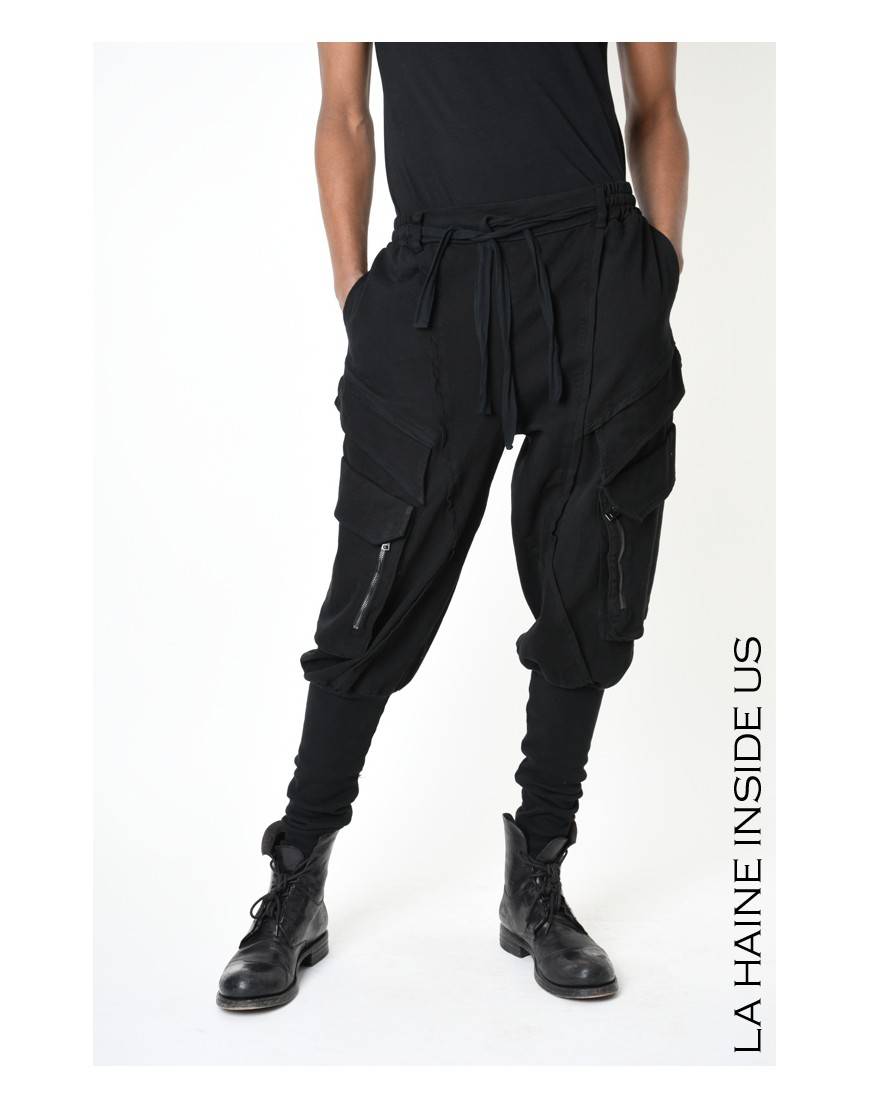 La haine inside us 3B LM191 PANTALONE Nero Nuova