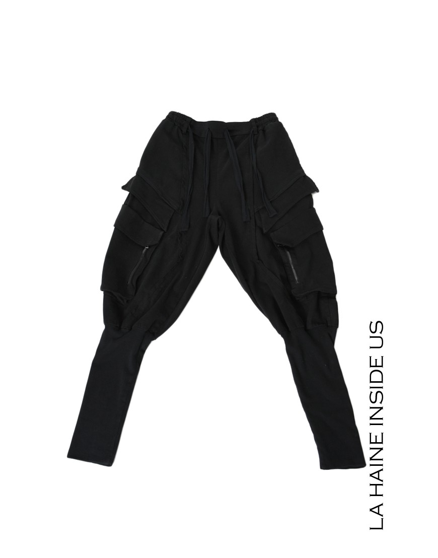 La haine inside us 3B LM191 PANTALONE Nero Nuova