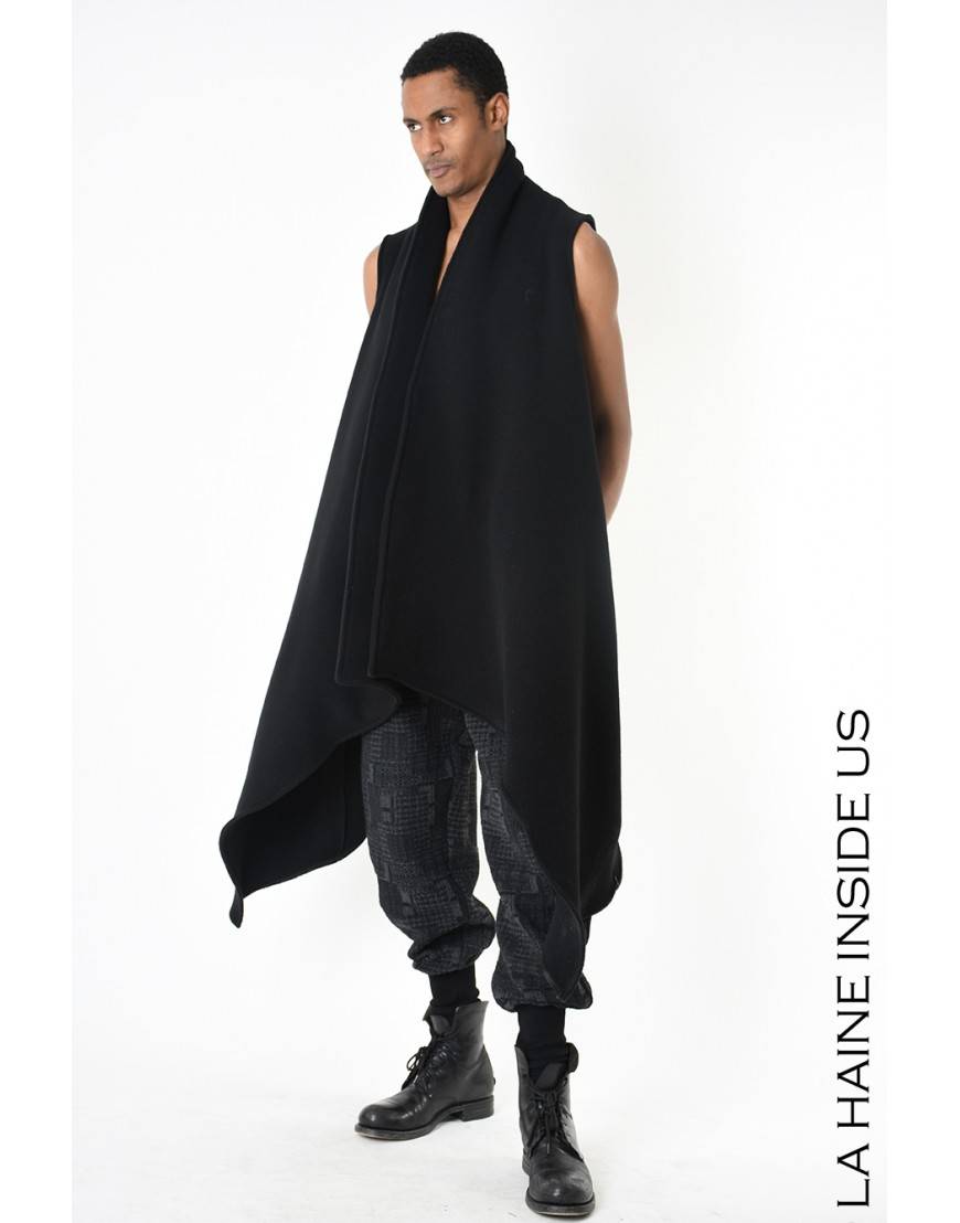 La haine inside us 4B LW797 GILET UNISEX U Nero Promozione Limitata