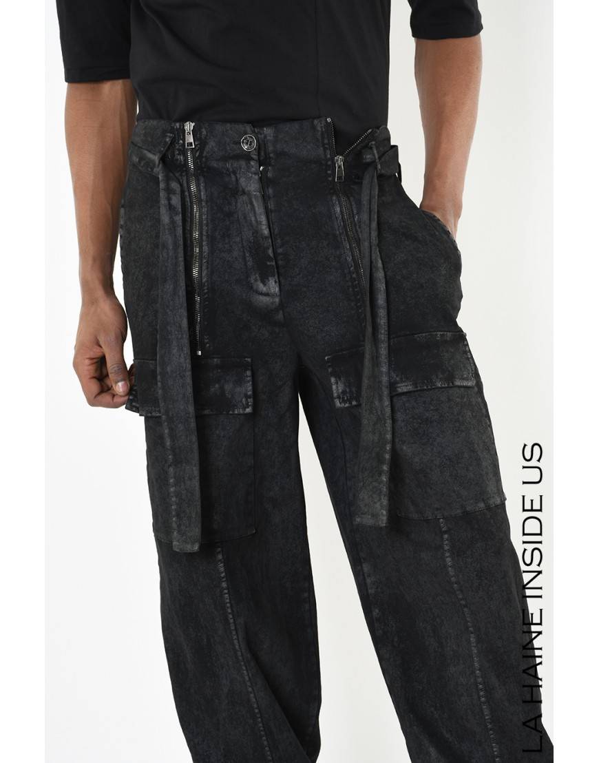 La haine inside us 4B LW880 PANTALONE UNISEX U Nero Fino Al -60%