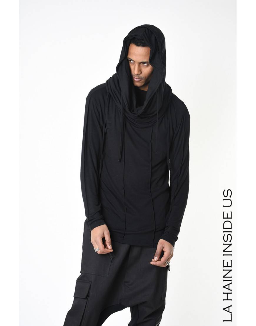 La haine inside us 4M LW565 MAGLIA UNISEX U Nero Prezzo Ridotto