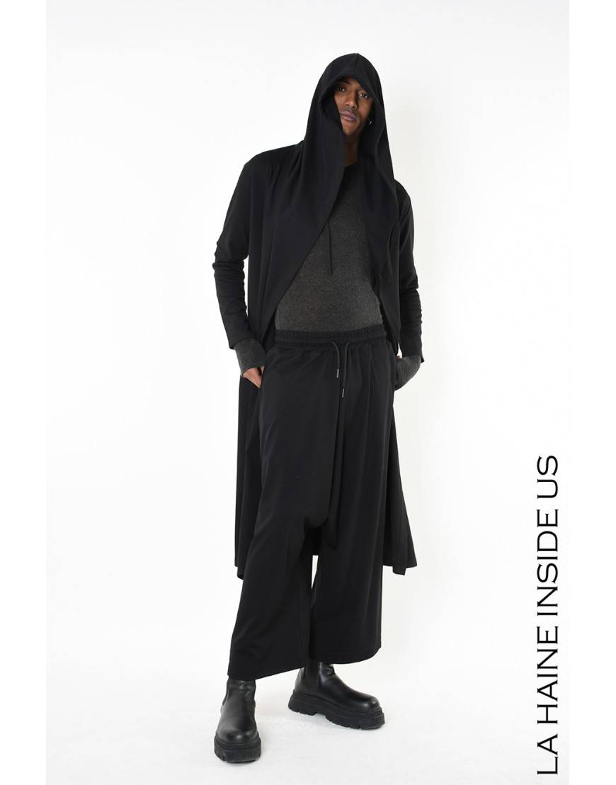 La haine inside us 4M LW956 CARDIGAN UNISEX U Nero Presa