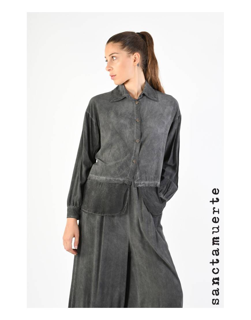 La haine inside us 9B SM334 CAMICIA Grigio Offerte
