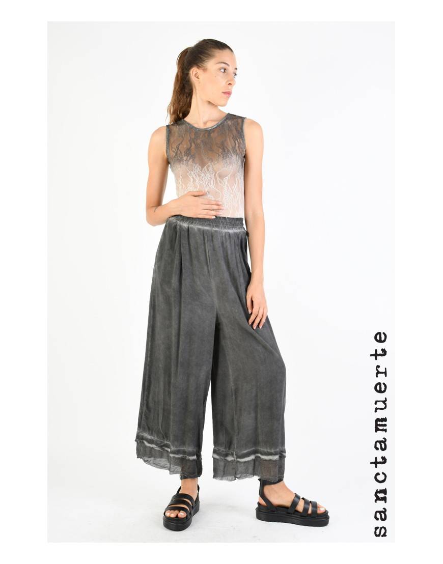 La haine inside us 9B SM339 PANTALONE Grigio Vendita Economica