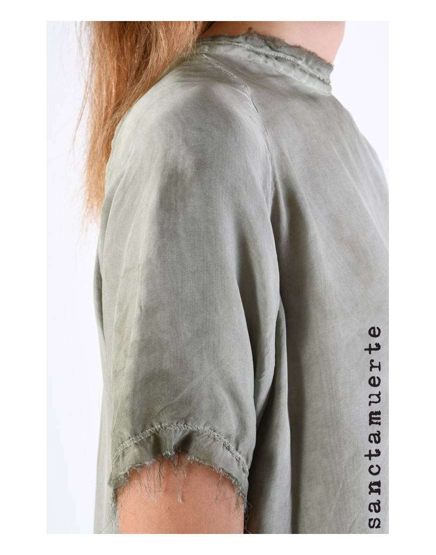 La haine inside us 9B SM344 T-SHIRT Olive Promozione