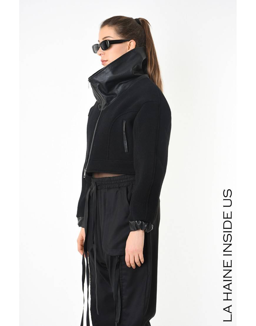 La haine inside us 4B LW796 BOMBER Nero Consegna Veloce