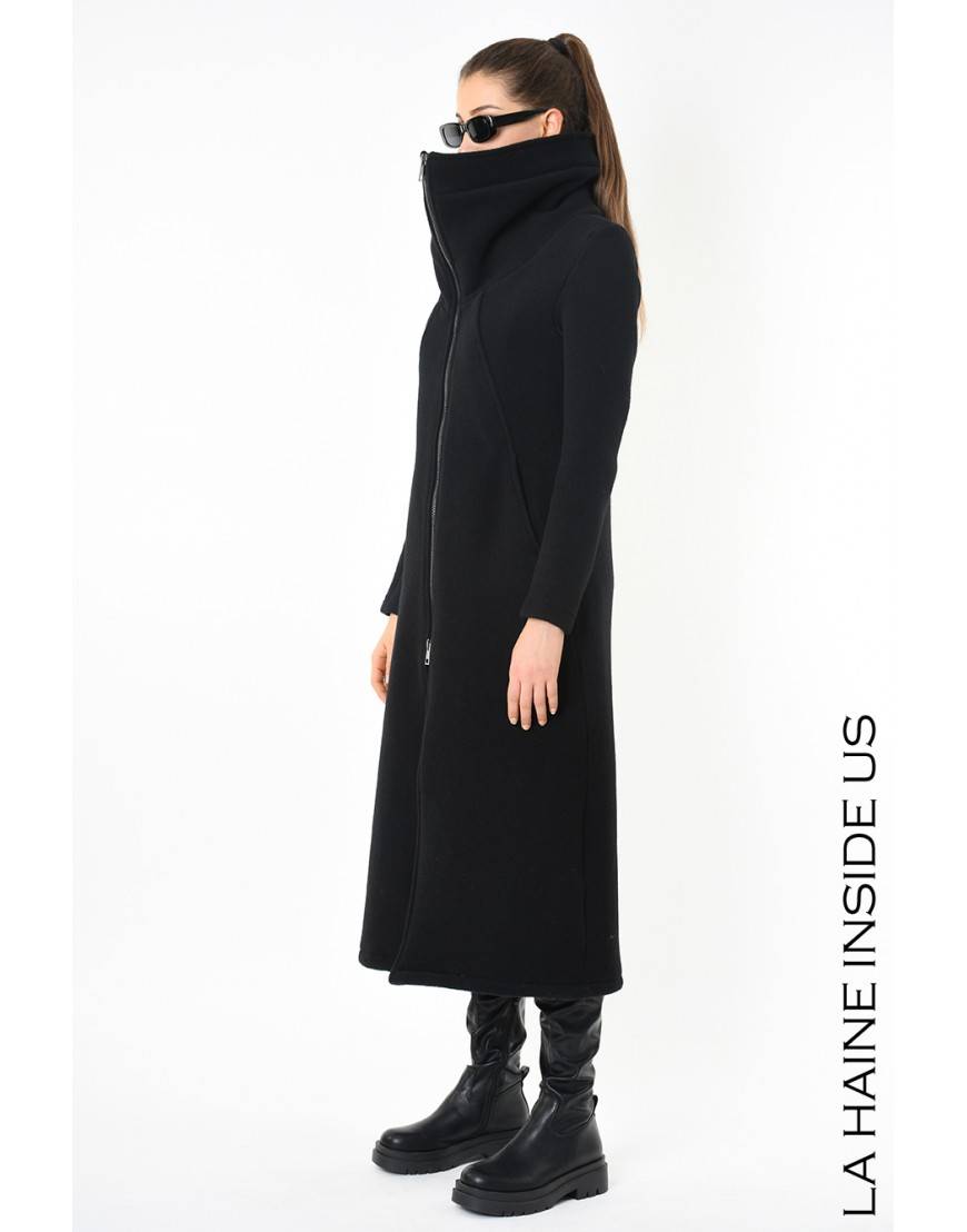La haine inside us 4B LW798 CAPPOTTO Nero Fino Al -60%