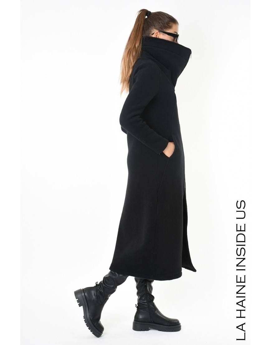 La haine inside us 4B LW798 CAPPOTTO Nero Fino Al -60%