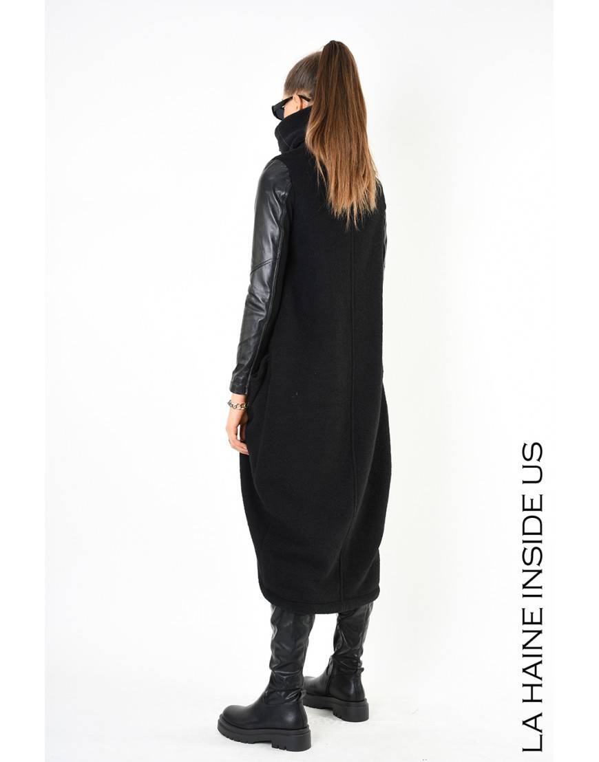 La haine inside us 4B LW799 CAPPOTTO Nero Shopping Online