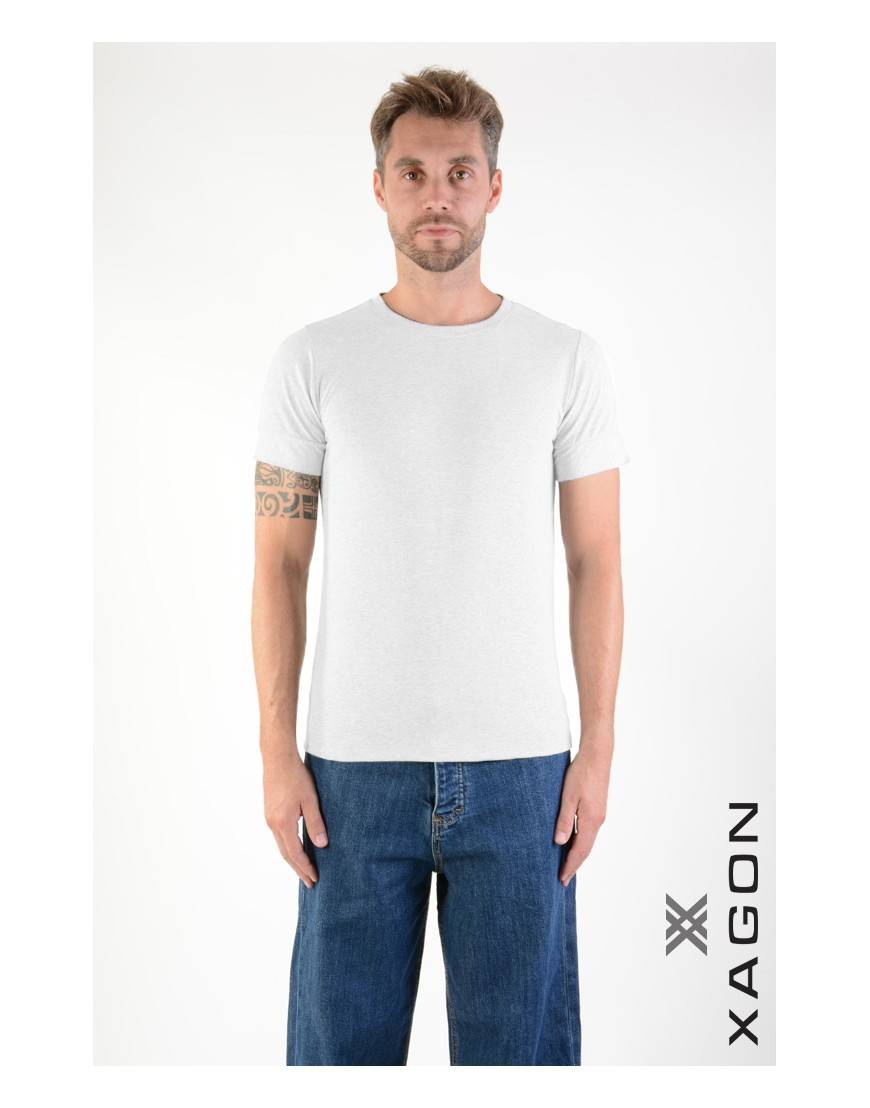 La haine inside us T-Shirt MD1012 Bianco Offerte