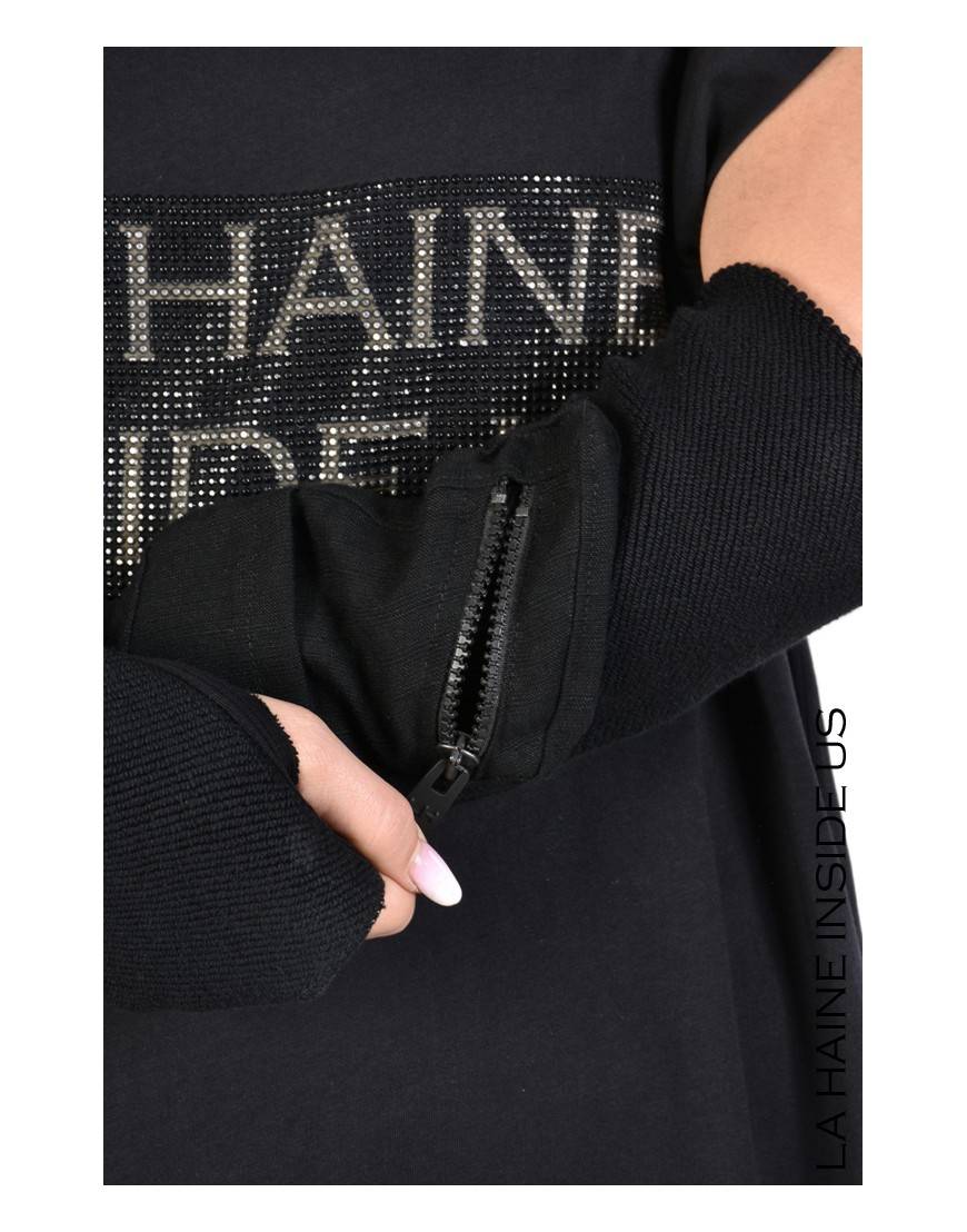 La haine inside us 3M MANUNO MANICOTTO UNISEX Nero Saldi Di Fabbrica