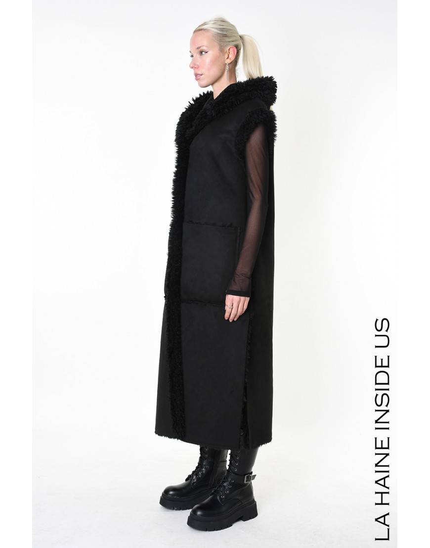 La haine inside us 4- LW860 GILET UNISEX D Nero Moda