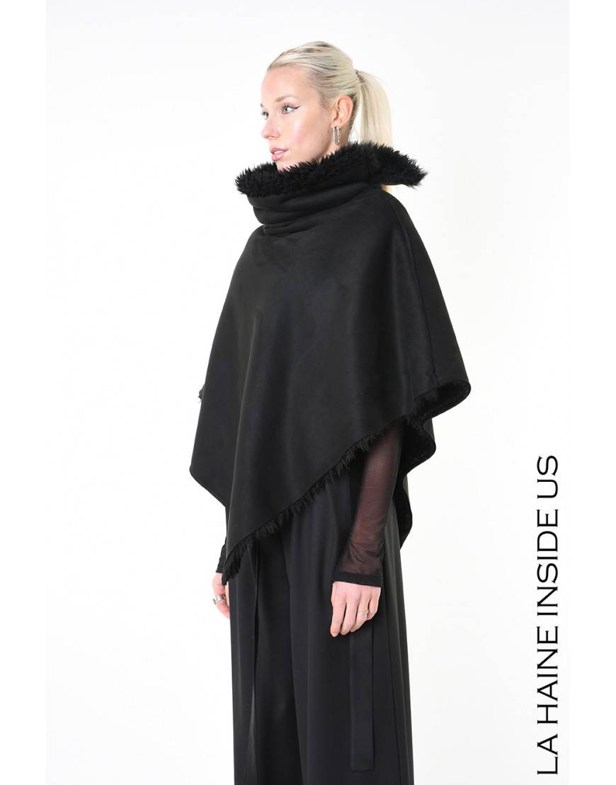 La haine inside us 4- LW862 PONCHO UNISEX D Nero 2025