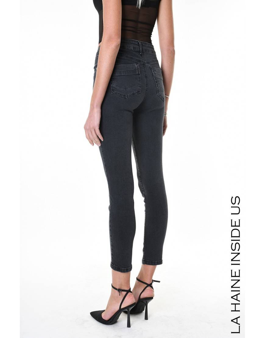 La haine inside us 4X LW834 JEANS Nero Fino Al -60%