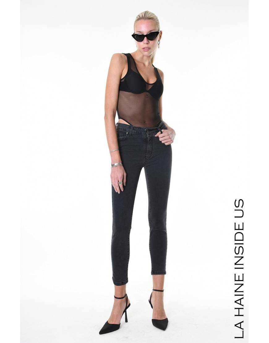 La haine inside us 4X LW834 JEANS Nero Fino Al -60%
