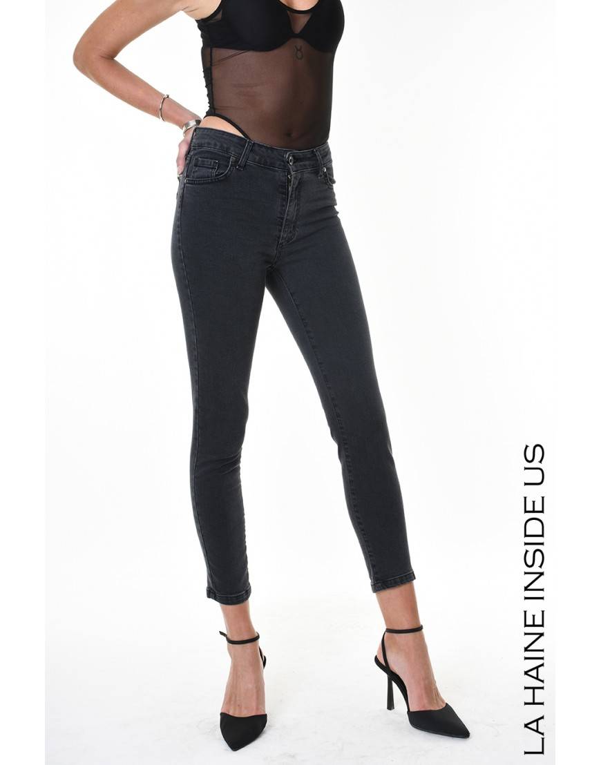 La haine inside us 4X LW834 JEANS Nero Fino Al -60%