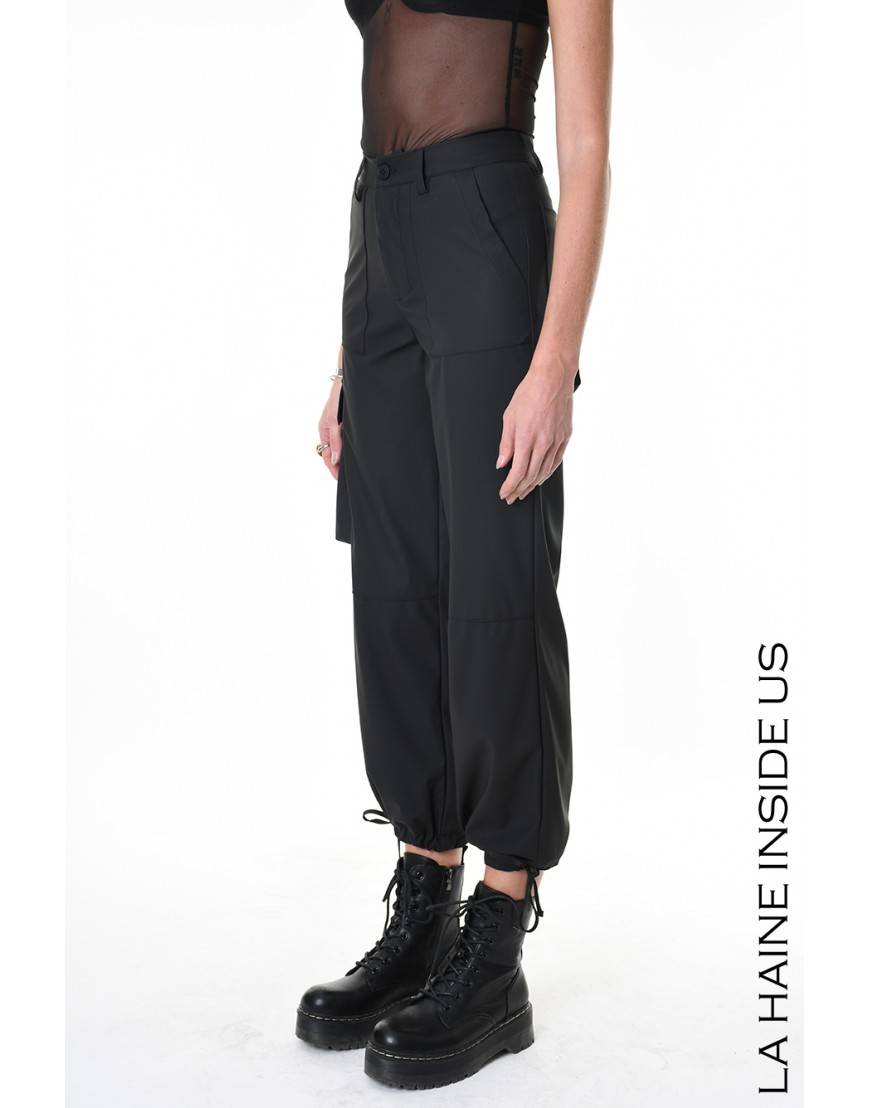 La haine inside us 4Z LW688 PANTALONE Nero Prezzo Ridotto