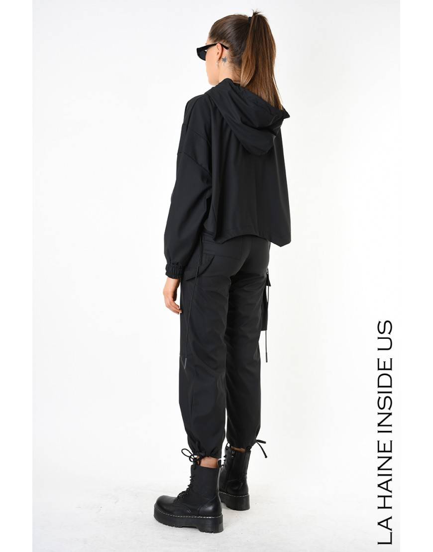 La haine inside us 4Z LW689 BOMBER Nero Sottocosto