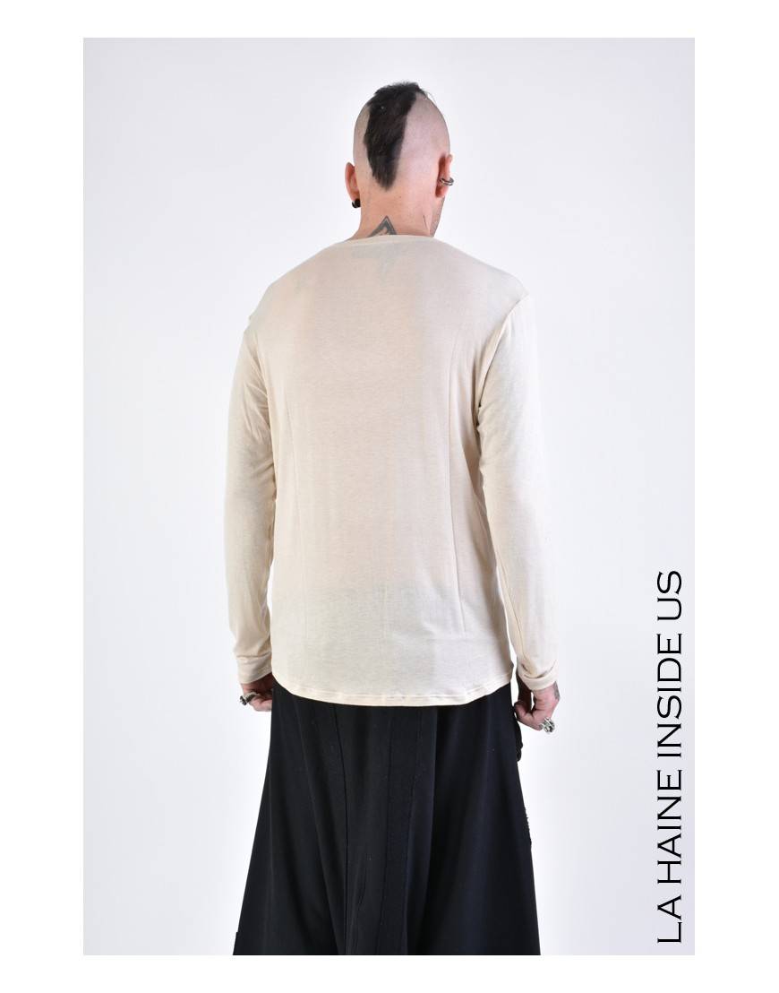 La haine inside us 3J LM165 MAGLIA Beige Sconto