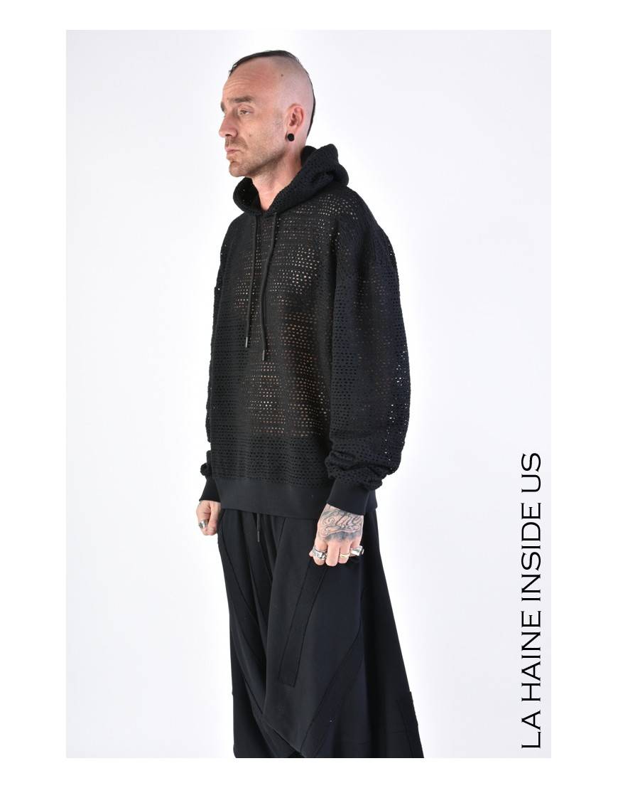 La haine inside us 3M LM102 FELPA UNISEX U Nero In Saldo
