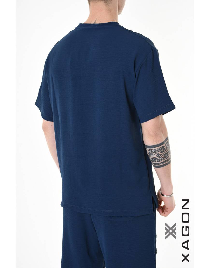 La haine inside us T-SHIRT MD0001 Blu Prezzo Ridotto