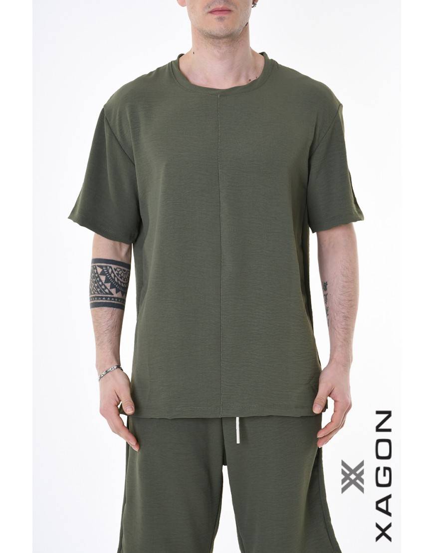 La haine inside us T-SHIRT MD0001 Verde Convenienza