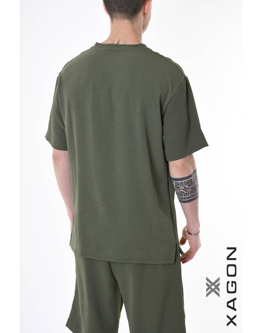 La haine inside us T-SHIRT MD0001 Verde Convenienza