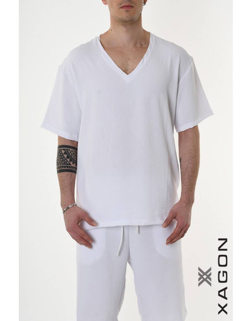 La haine inside us T-SHIRT MD0002 Bianco Presa