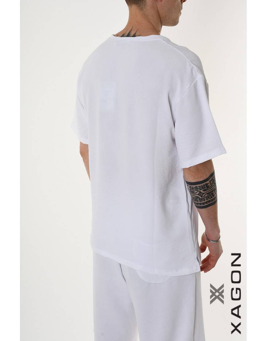 La haine inside us T-SHIRT MD0002 Bianco Presa