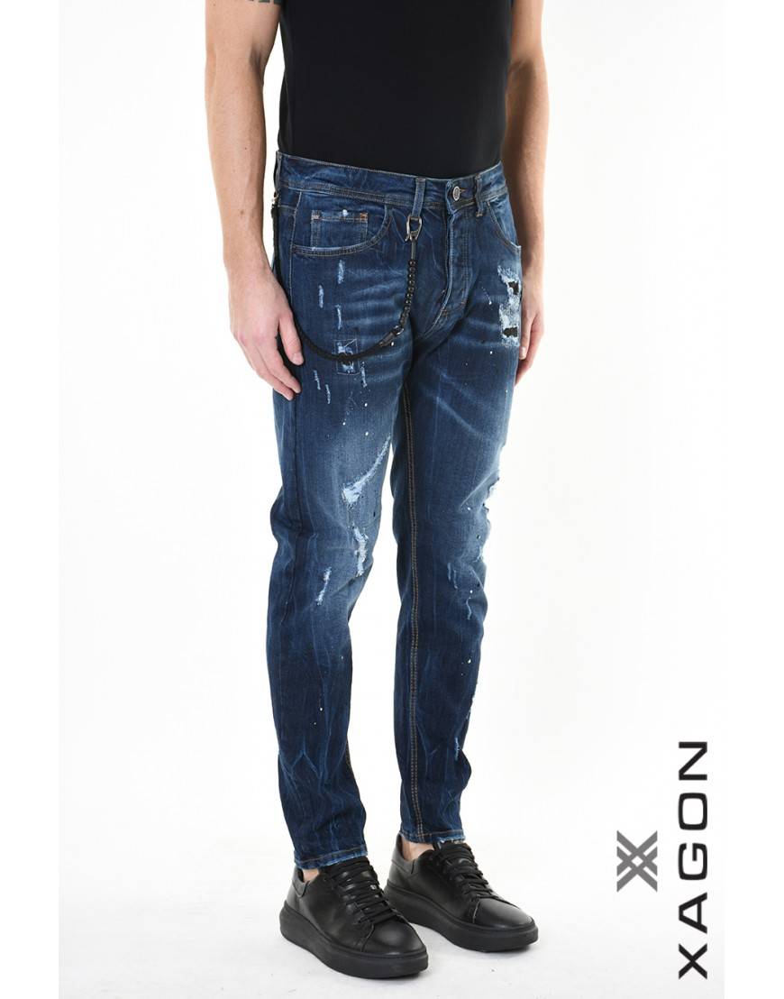 La haine inside us JEANS 2UMR242 Blu Saldi