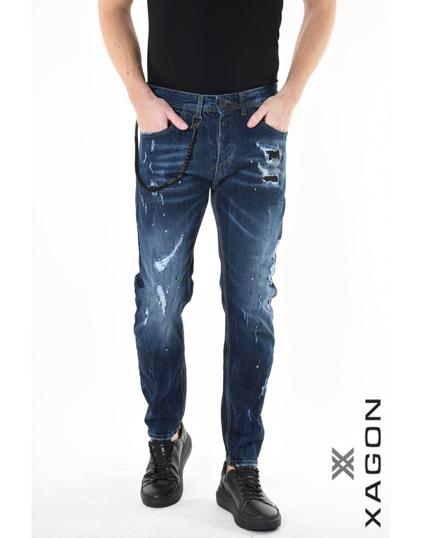 La haine inside us JEANS 2UMR242 Blu Saldi