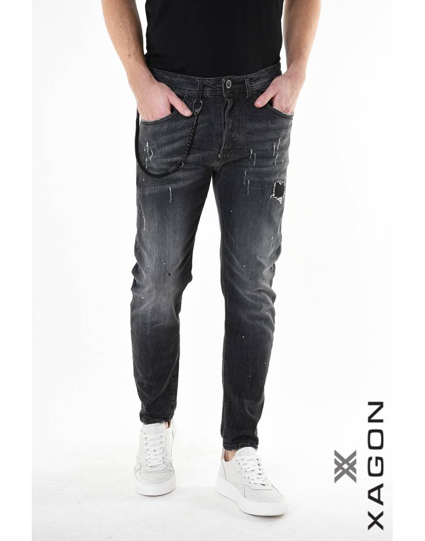 La haine inside us JEANS 2UMR244 Nero Offerte