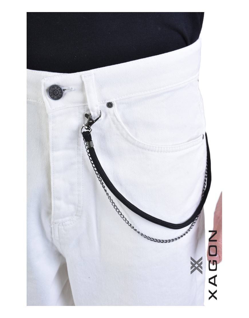 La haine inside us JEANS UMR169 Bianco Vendita Calda