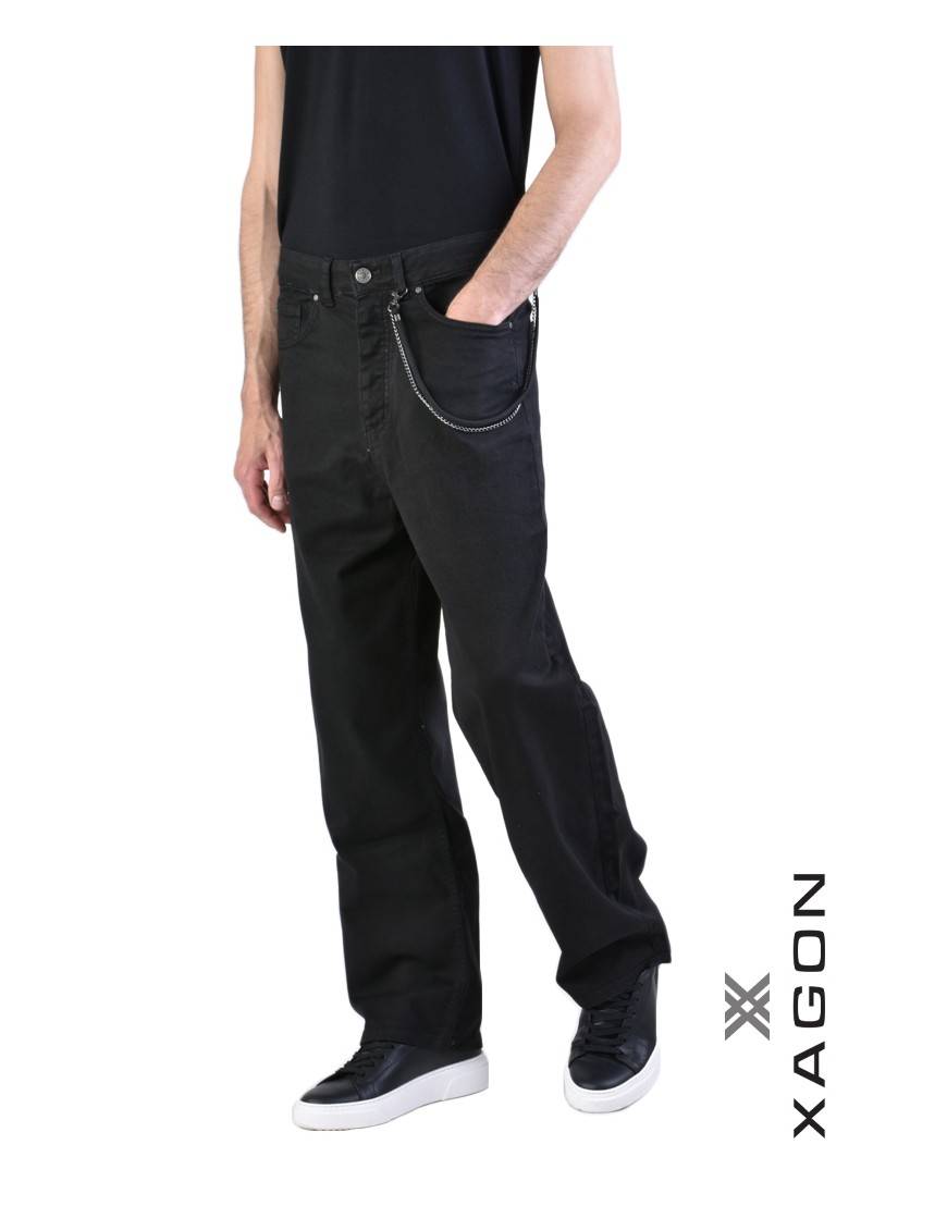 La haine inside us JEANS UMR169 Nero Vendita Economica