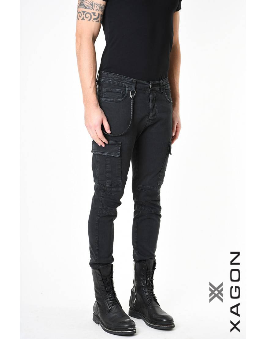 La haine inside us PANTALONE 2CR2012 Nero Presa