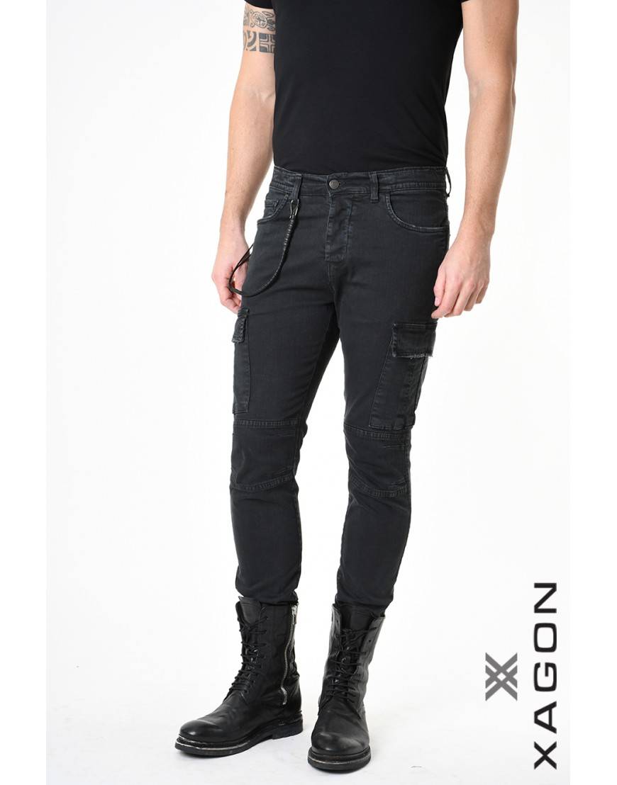 La haine inside us PANTALONE 2CR2012 Nero Presa