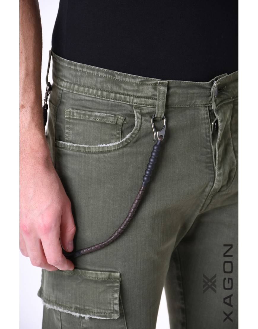 La haine inside us PANTALONE 2CR2012 Verde Sconto