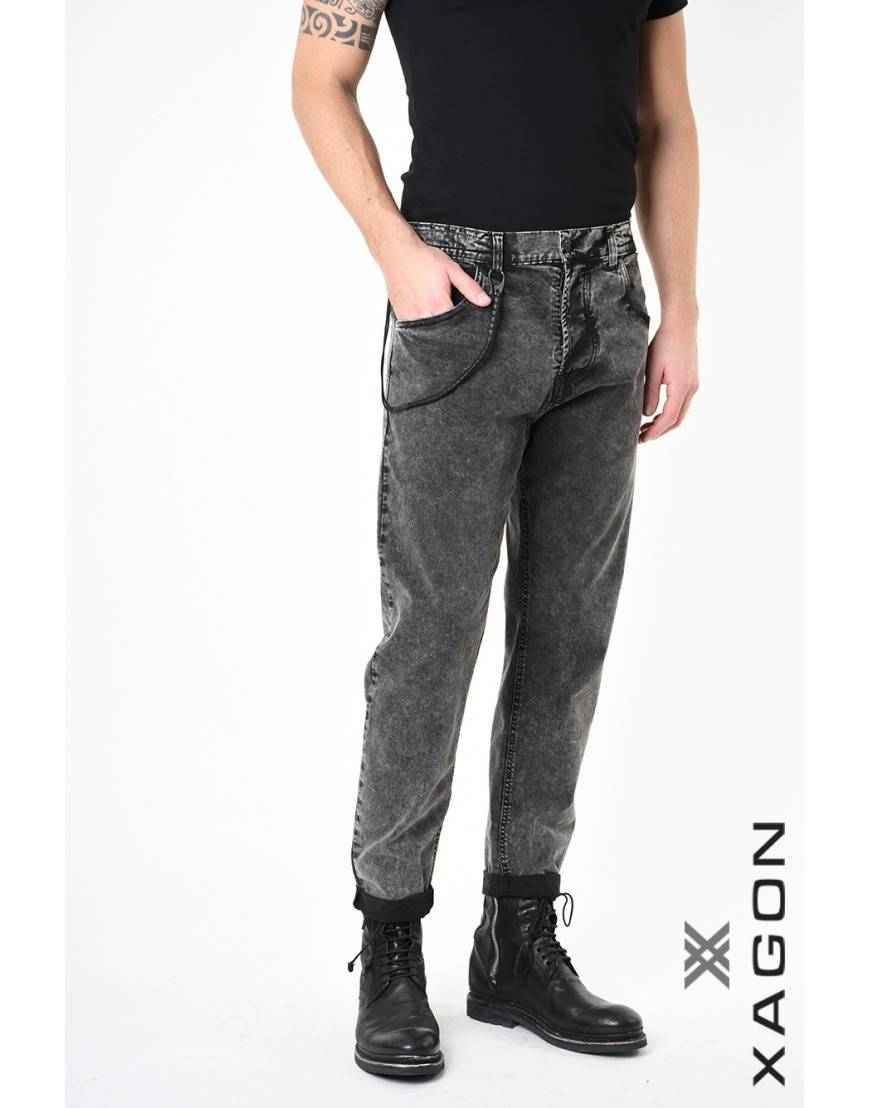 La haine inside us PANTALONE 2CR2013 Nero Economico