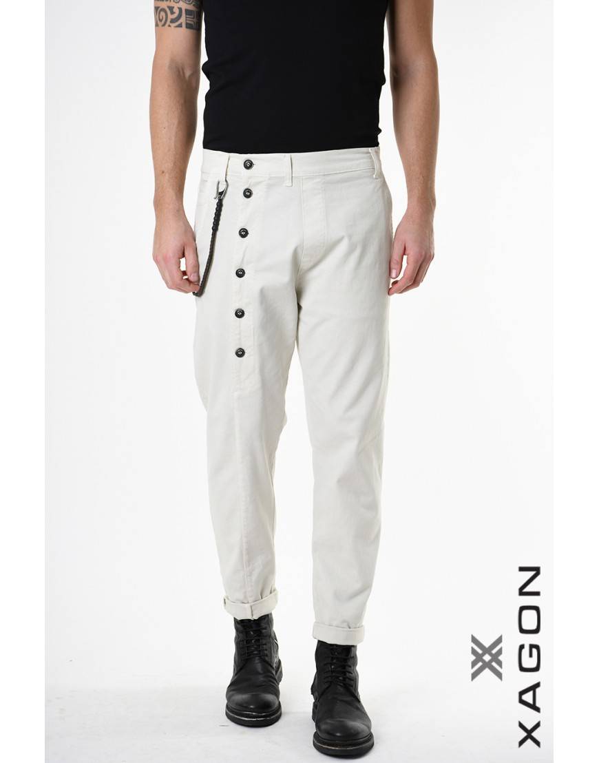 La haine inside us PANTALONE 2CR2014 Ecru In Vendita