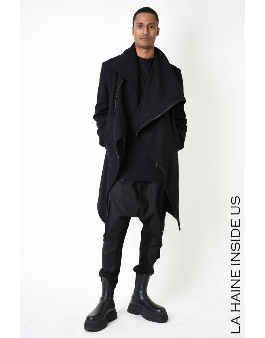 La haine inside us 3P LM239 CAPPOTTO Nero Hotsell