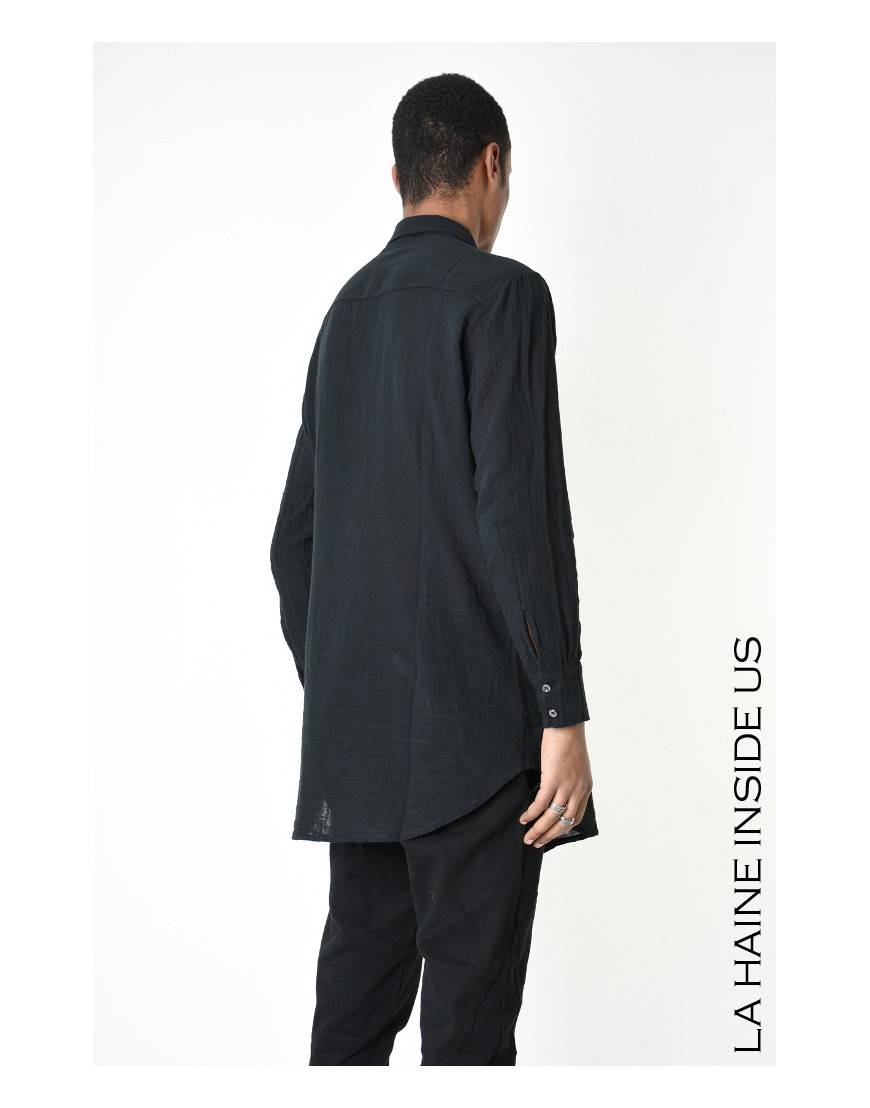 La haine inside us 3V LM114 CAMICIA Nero Saldi Di Fabbrica
