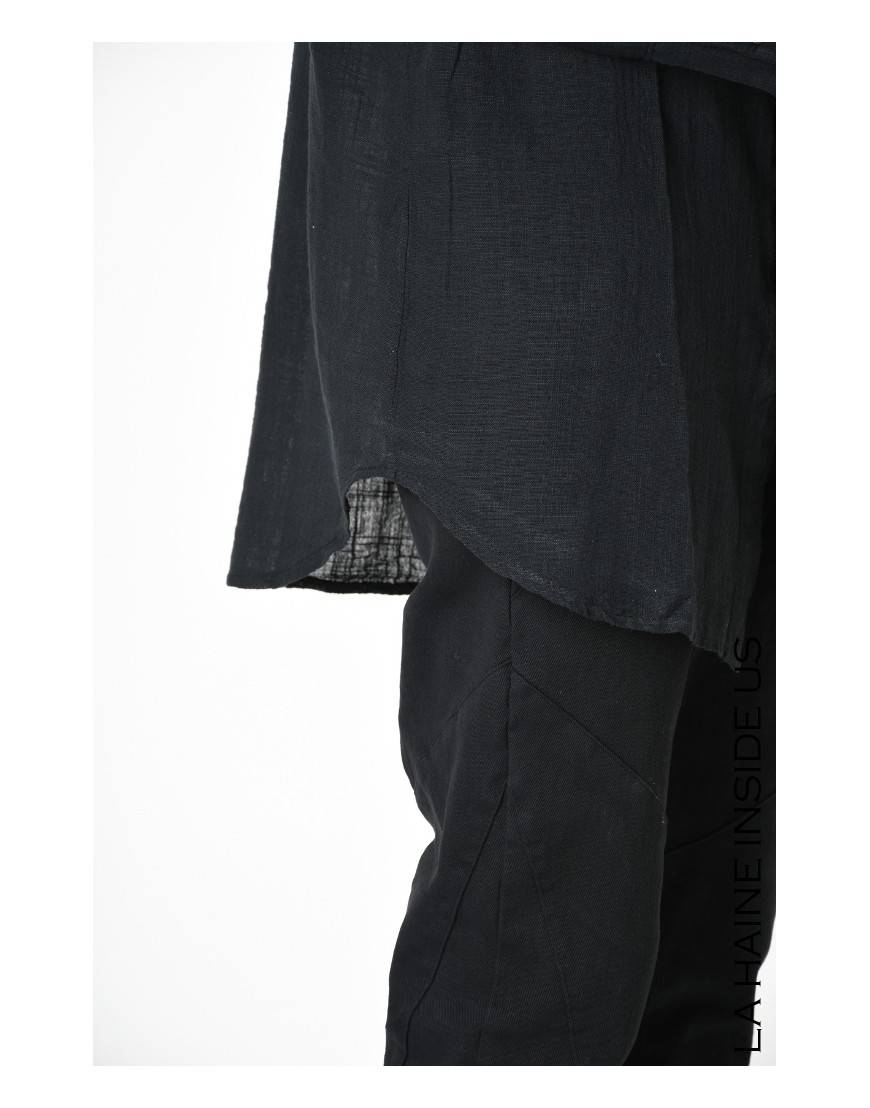 La haine inside us 3V LM114 CAMICIA Nero Saldi Di Fabbrica