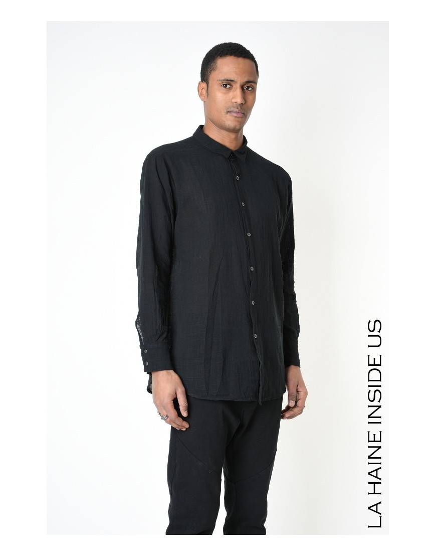 La haine inside us 3V LM116 CAMICIA Nero Vendite Flash