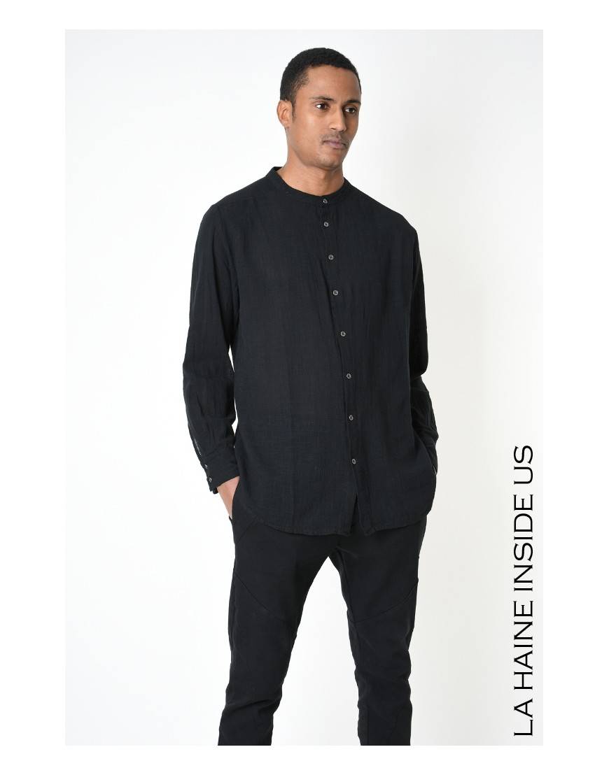 La haine inside us 3V LM118 CAMICIA Nero In Saldo