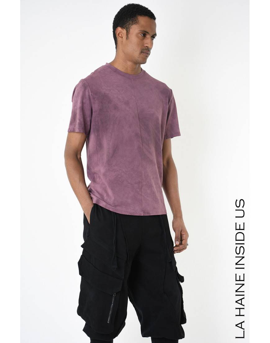 La haine inside us 3V LM234 T-SHIRT Bordeaux Nuova