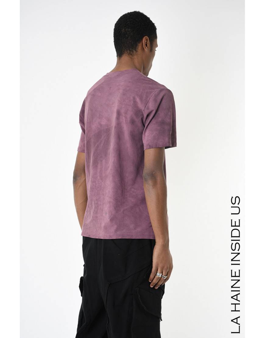 La haine inside us 3V LM234 T-SHIRT Bordeaux Nuova