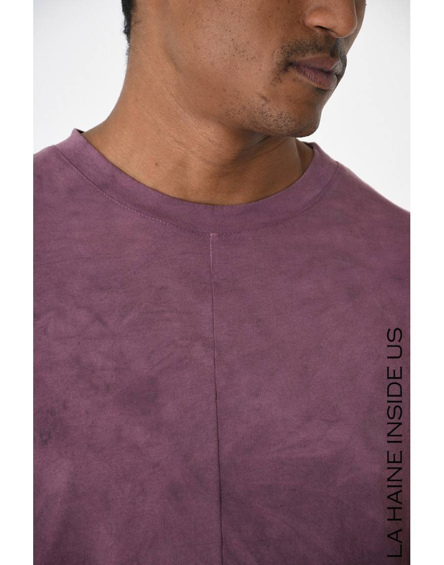 La haine inside us 3V LM234 T-SHIRT Bordeaux Nuova